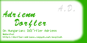 adrienn dorfler business card